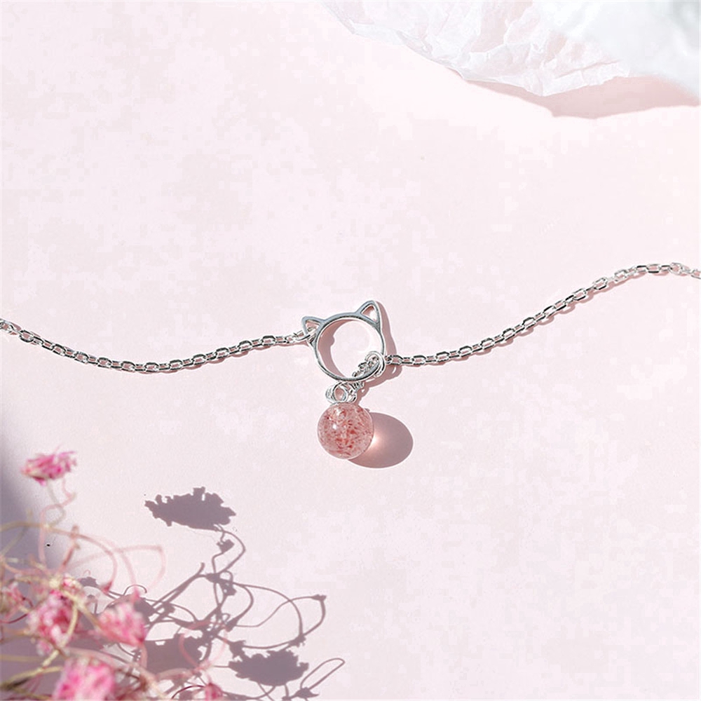 Vòng Tay Mạ Bạc 925 Hình Mèo Đính Đá Xinh Xắn Cho Nữ | BigBuy360 - bigbuy360.vn