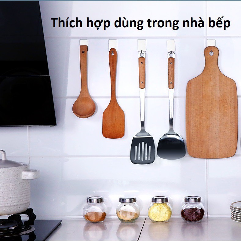 Móc Treo Đồ Dán Tường, Móc HOOK Inox Treo Nhà Tắm Chịu Lực Tốt