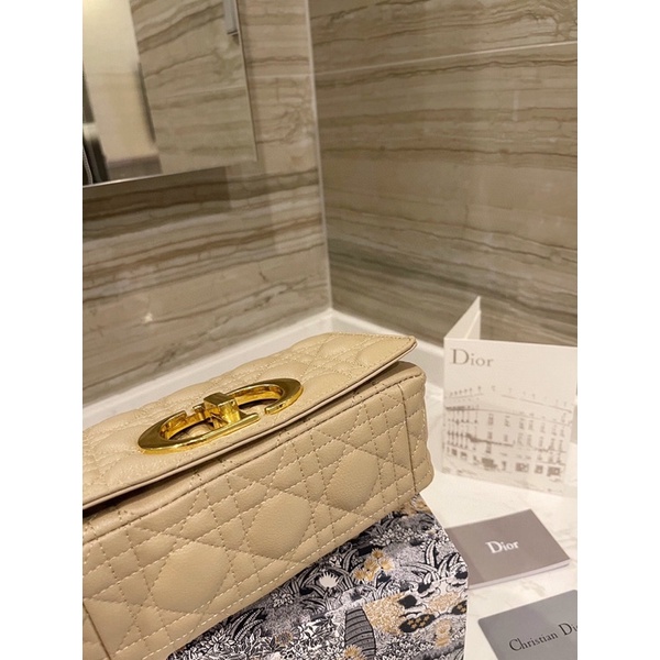 TÚI DIOR CARO SIZE 20CM KHOÁ VÀNG