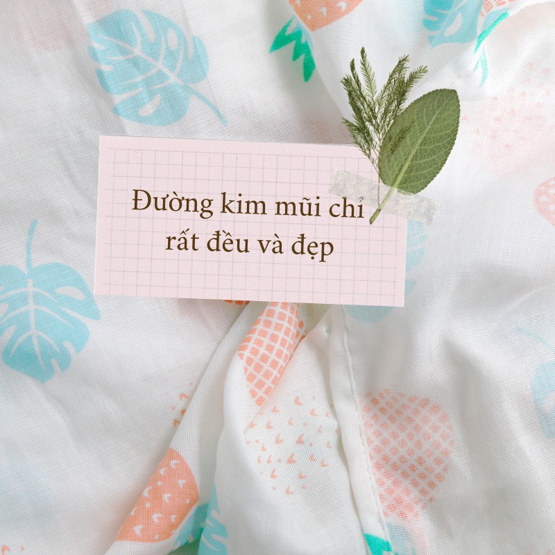 Chăn mền đắp mùa xuân và mùa hè dành cho trẻ sơ sinh, trẻ nhỏ 100% cotton mịn mát