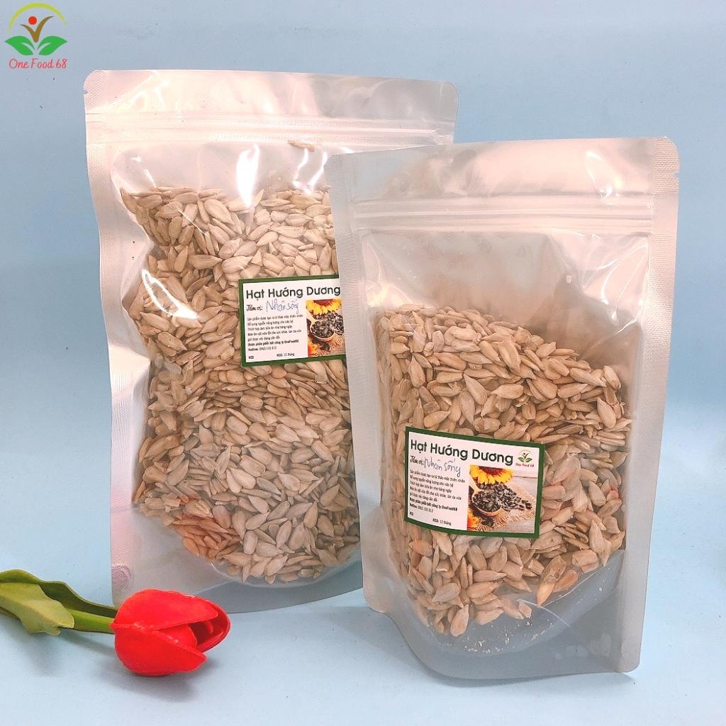 Nhân Hạt Hướng Dương Nguyên Vị Tách Vỏ Organic Hữu Cơ Nhân Sống Onefood68, Nhân Hướng Dương Béo Giòn Làm Sữa Hạt
