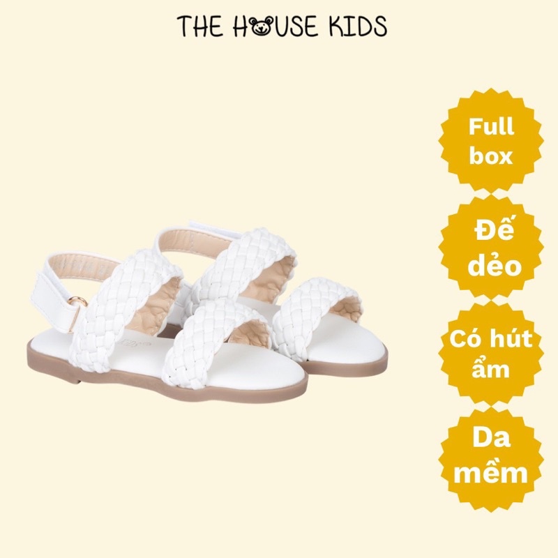 Sandal Cho Bé Gái Sandal Trẻ Em Cao Cấp THE HOUSE KIDS Đan Màu