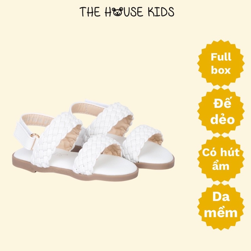 Sandal Cho Bé Gái Sandal Trẻ Em Cao Cấp THE HOUSE KIDS Đan Màu