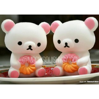 Squishy Gấu Cầm Donut - 10cm