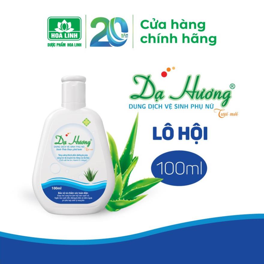 Dung Dịch Vệ Sinh Phụ Nữ Dạ Hương Tinh Chất Lô Hôi Tươi Mát.Chai 100ml