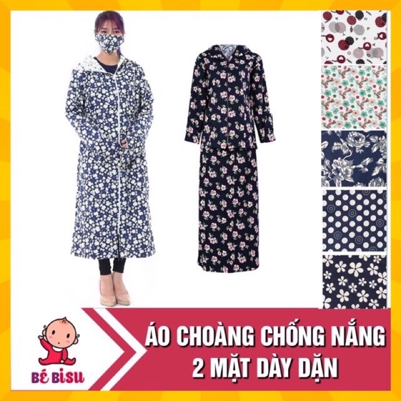 Bộ đồ chống nắng ( 2 lớp phủ từ trên xuống dưới )