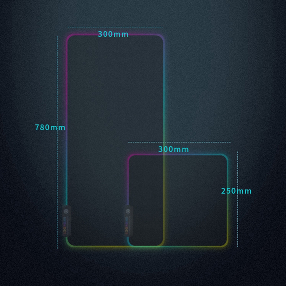 Miếng Lót Chuột Cỡ Lớn Có Đèn Led Rgb Tiện Dụng