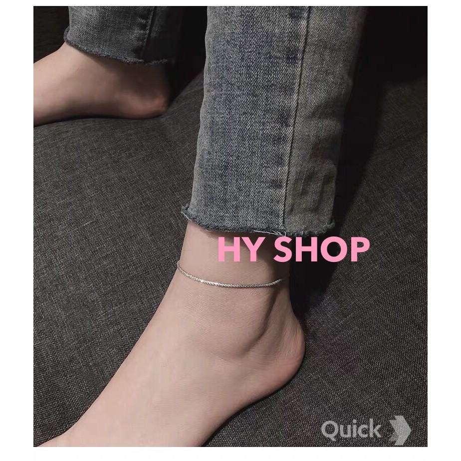 lắc chân dây trơn xoắn nhỏ xi bạc - lắc chân nữ xi bạc S925 xinh xắn | BigBuy360 - bigbuy360.vn