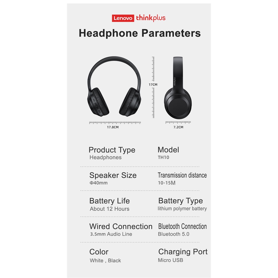 Tai Nghe Bluetooth Có Mic Cho Điện Thoại Lenovo Thinkplus TH10 TWS