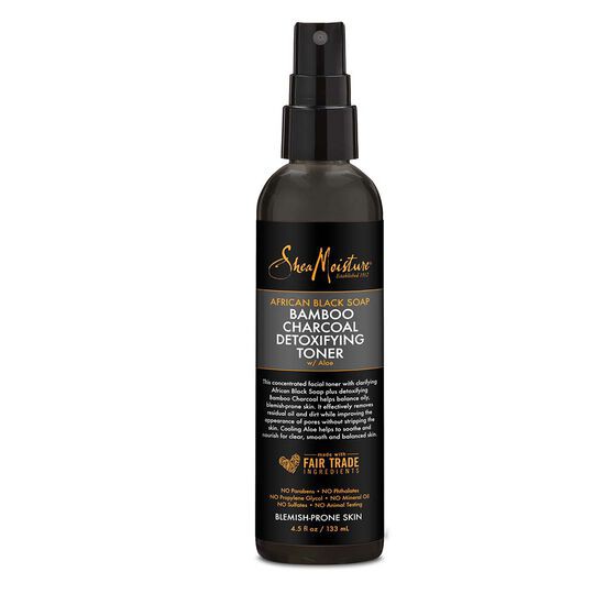 SheaMoisture Toner cho da có vấn đề - Nước hoa hồng có vấn đề về xà phòng đen Châu Phi