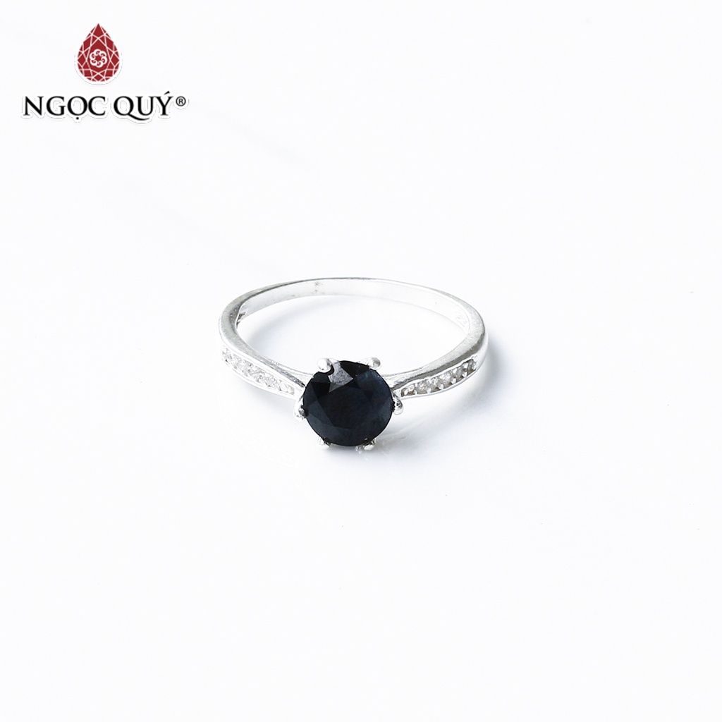 Nhẫn bạc mặt Sph đen - Ngọc Quý