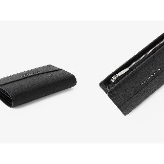 Ví Da Charles And Keith Phối Nút Unisex