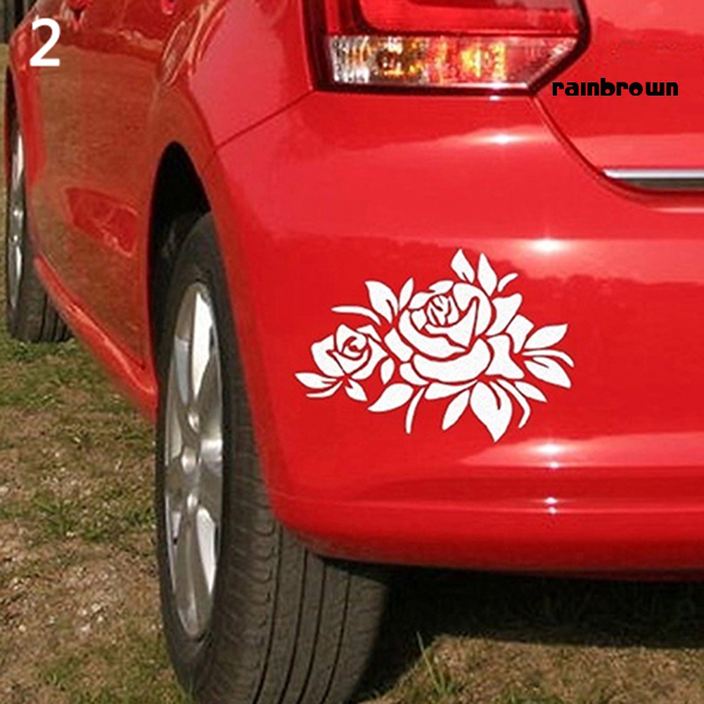 Miếng Dán Cửa Sổ Xe Hơi Chống Trầy Hình Hoa Hồng Có Thể Tháo Rời