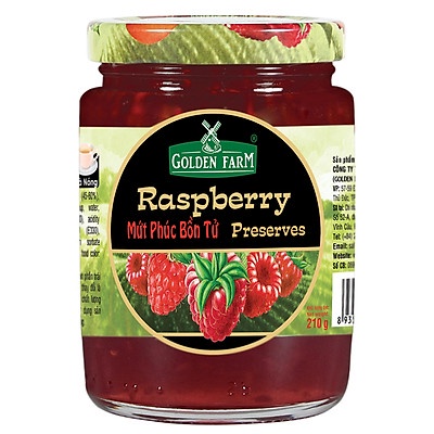 Combo 7 Vị Mứt Trái Cây Golden Farm Hũ 210g  - Dùng ăn kèm kem, bánh mì