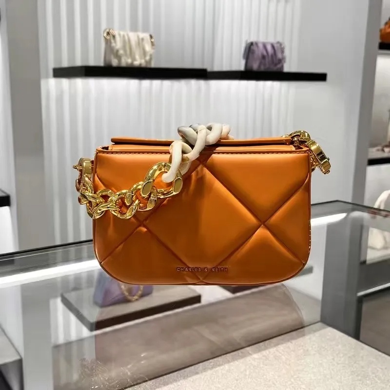 Cnk new CK2-50270926 20671366 Túi Xách Hình Vuông Nhỏ Gọn Phối Dây Xích Thời Trang Cho Nữ