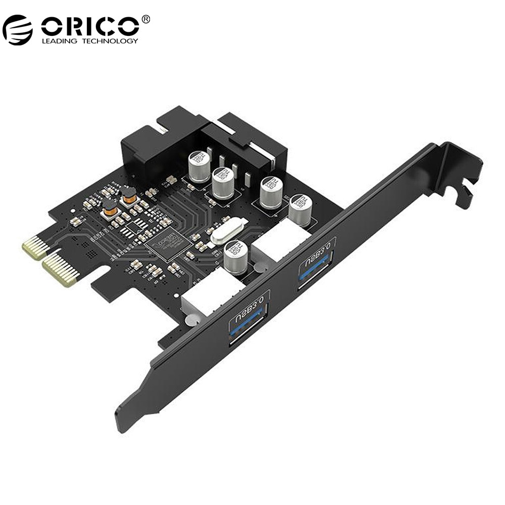 Thẻ mở rộng ORICO PME-4UI 2 cổng USB3.0 PCI-E 15 pin SATA sang dây nguồn 4 pin