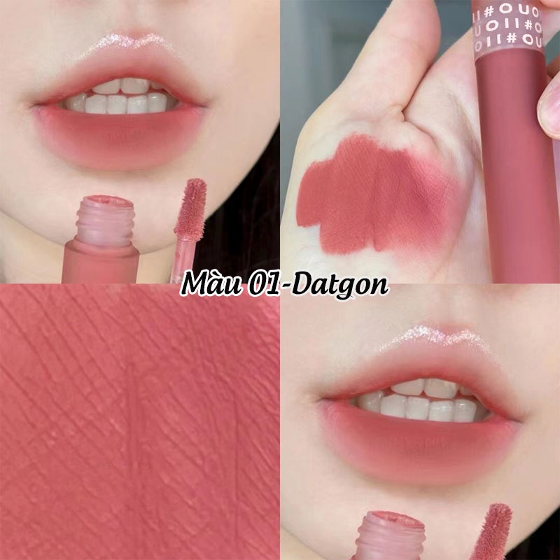 Son Môi Ouii Ô Long Dạng Lỏng Lâu Trôi Chống Thấm Nước Màu Sắc Tự Nhiên 001