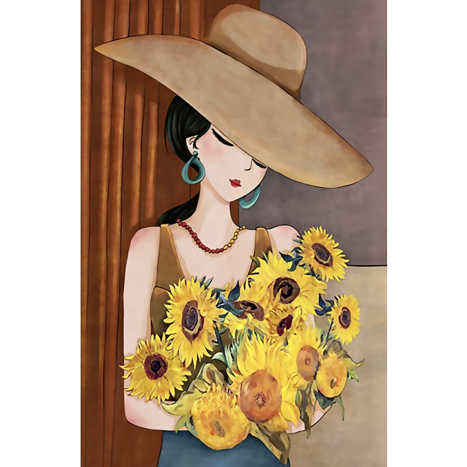 Tranh Canvas Treo Tường Trang Trí Phòng Khách / Phòng Ngủ Cho Bé Gái | BigBuy360 - bigbuy360.vn