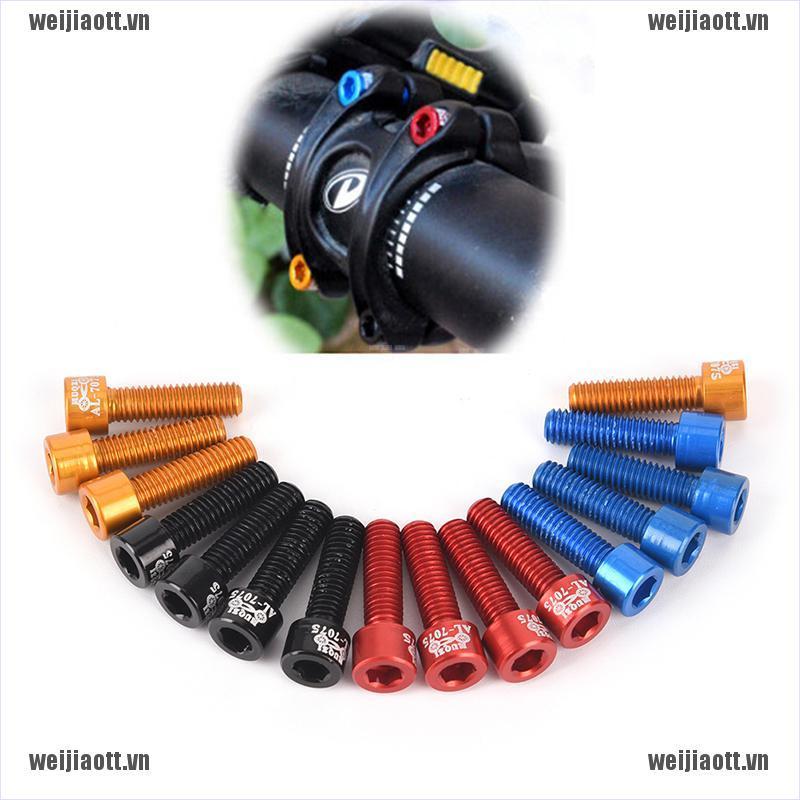 4 Ốc vít M5X17Mm bằng hợp kim nhôm tiện dụng gắn ghi đông xe đạp