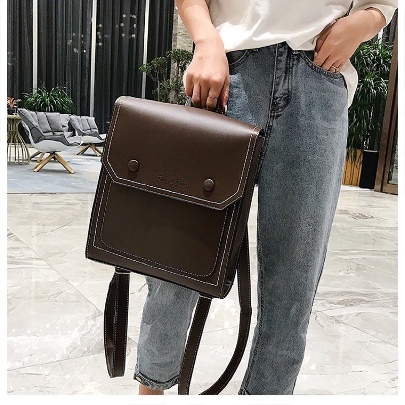 BALO DA❤️FREESHIP❤️Balo Da Nữ Đẹp Đi Học Mini Cao Cấp Thời Trang VINTAGE Giá Rẻ