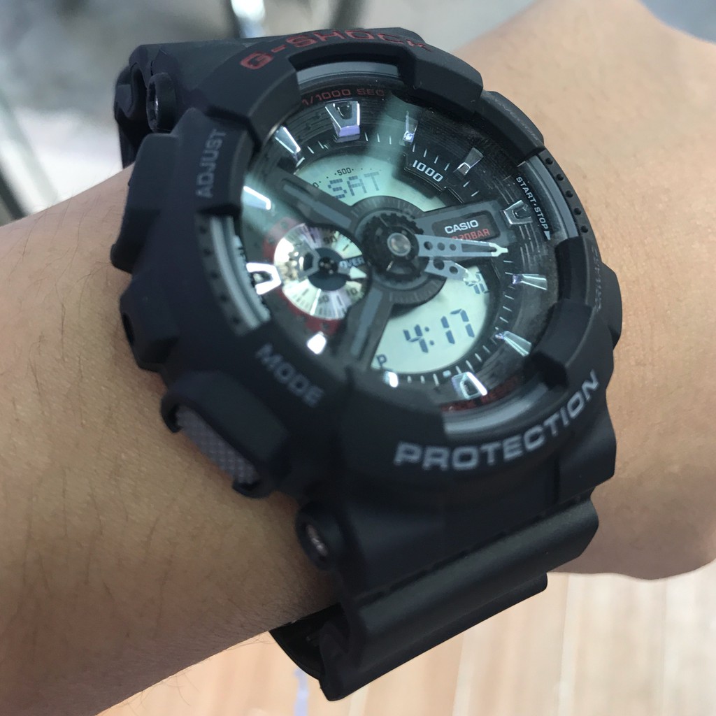 @Đồng Hồ Nam Casio G-SHOCK GA-110-1ADR. Gọn gàng đầy khỏe khoắn