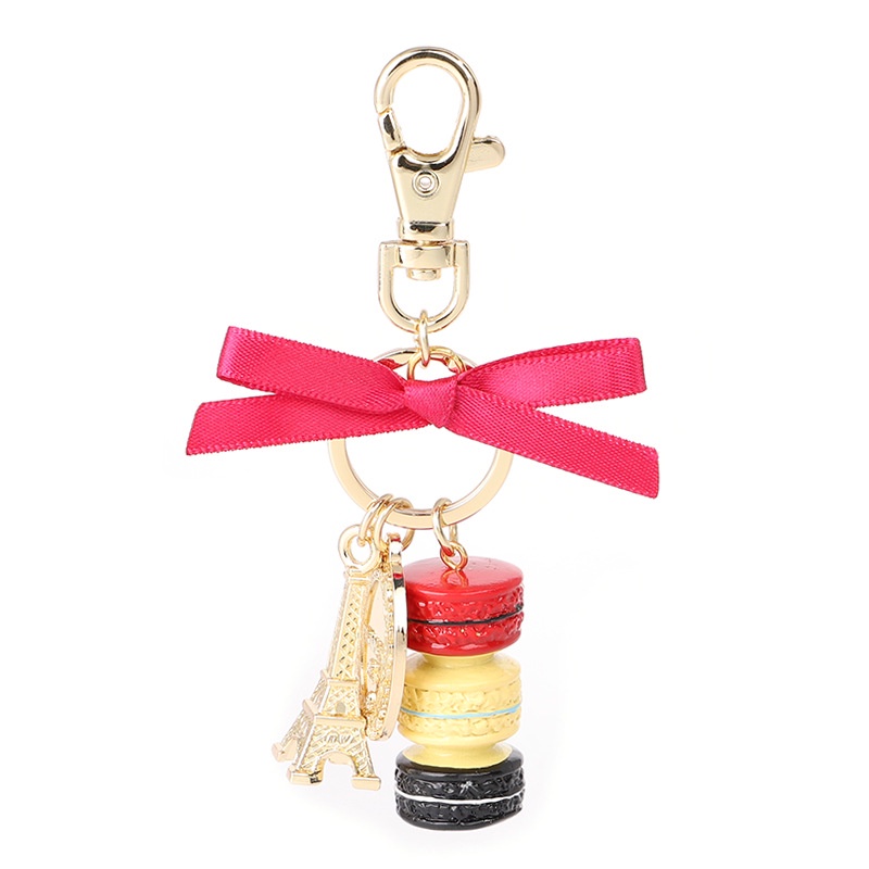 Móc Khóa Hợp Kim Hình Bánh macaron Thời Trang Hàn Quốc