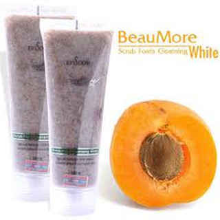 Sữa Rửa Mặt Hạt Mơ BeauMore Episode Scrub Foam Cleansing White 120g
