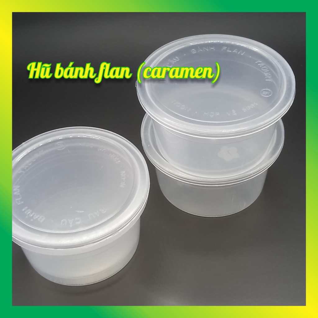 Hũ làm bánh flan cao cấp chịu nhiệt