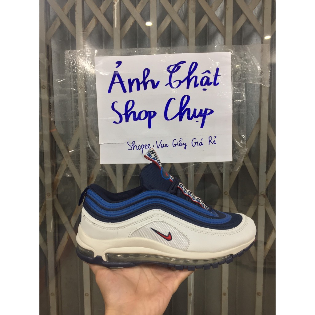 Giày 97 xanh pha trắng