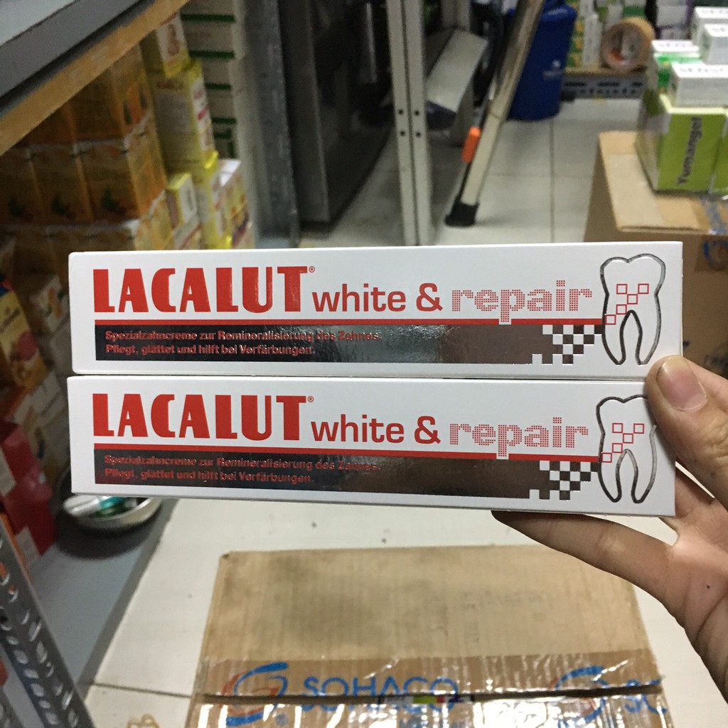 Kem đánh răng Lacalut White & Repair 75ml - [ Quầy Thuốc Bảo Lâm ] -[Chính Hãng]