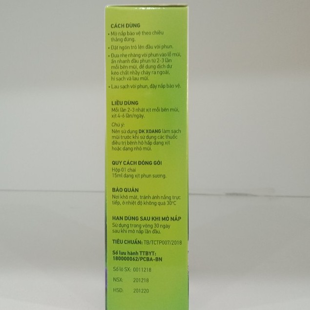 Xịt mũi Dk xoang 15ml