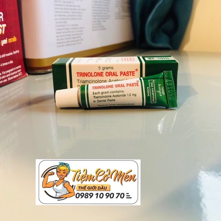 Kem Bôi Nhiệt Miệng Trinolone Oral Paste - NIDA 5g Thái Lan - Được Người Thái tin dùng