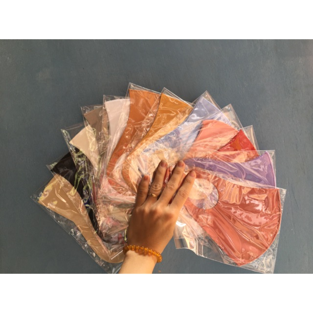 Combo khẩu trang vải poly. 1c.