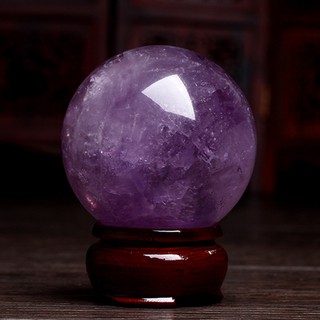 QUẢ CẦU PHONG THỦY ĐÁ THẠCH ANH TÍM