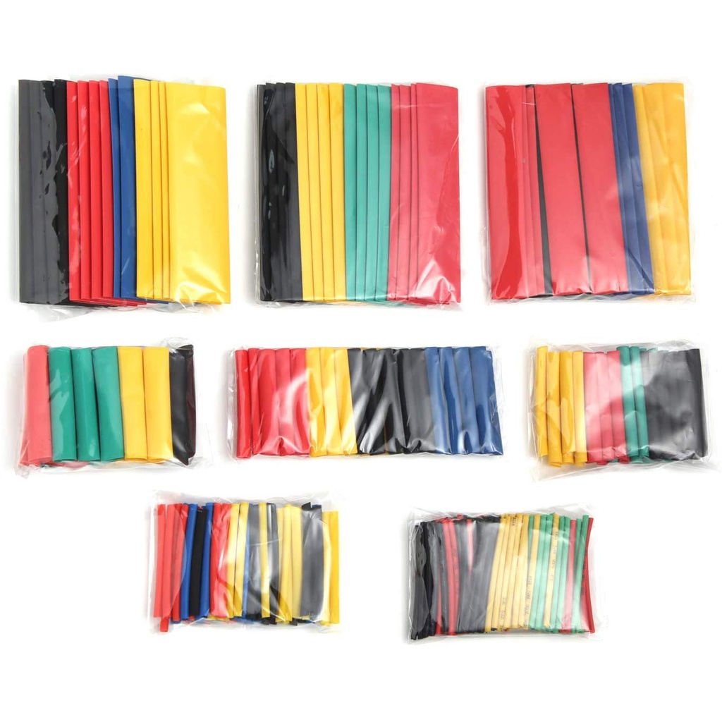 [328 Pcs] [ Heat Shrink Sleeving Tubing ] [Electrical Wire Cable Wrap] [Assortment Electric Insulation Heat Shrink Tube]