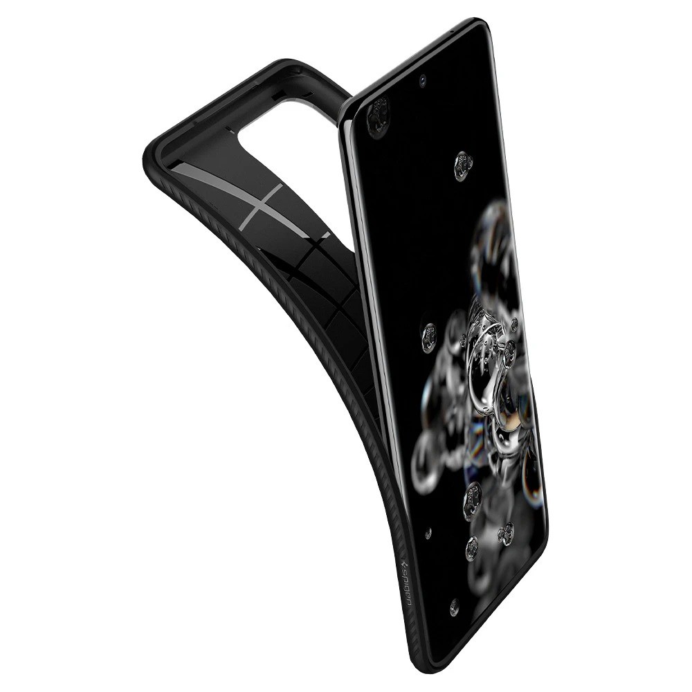 Ốp lưng chống sốc hàng hiệu Spigen Liquid Air màu đen Samsung Galaxy S20 | S20 Ultra | S20 Plus