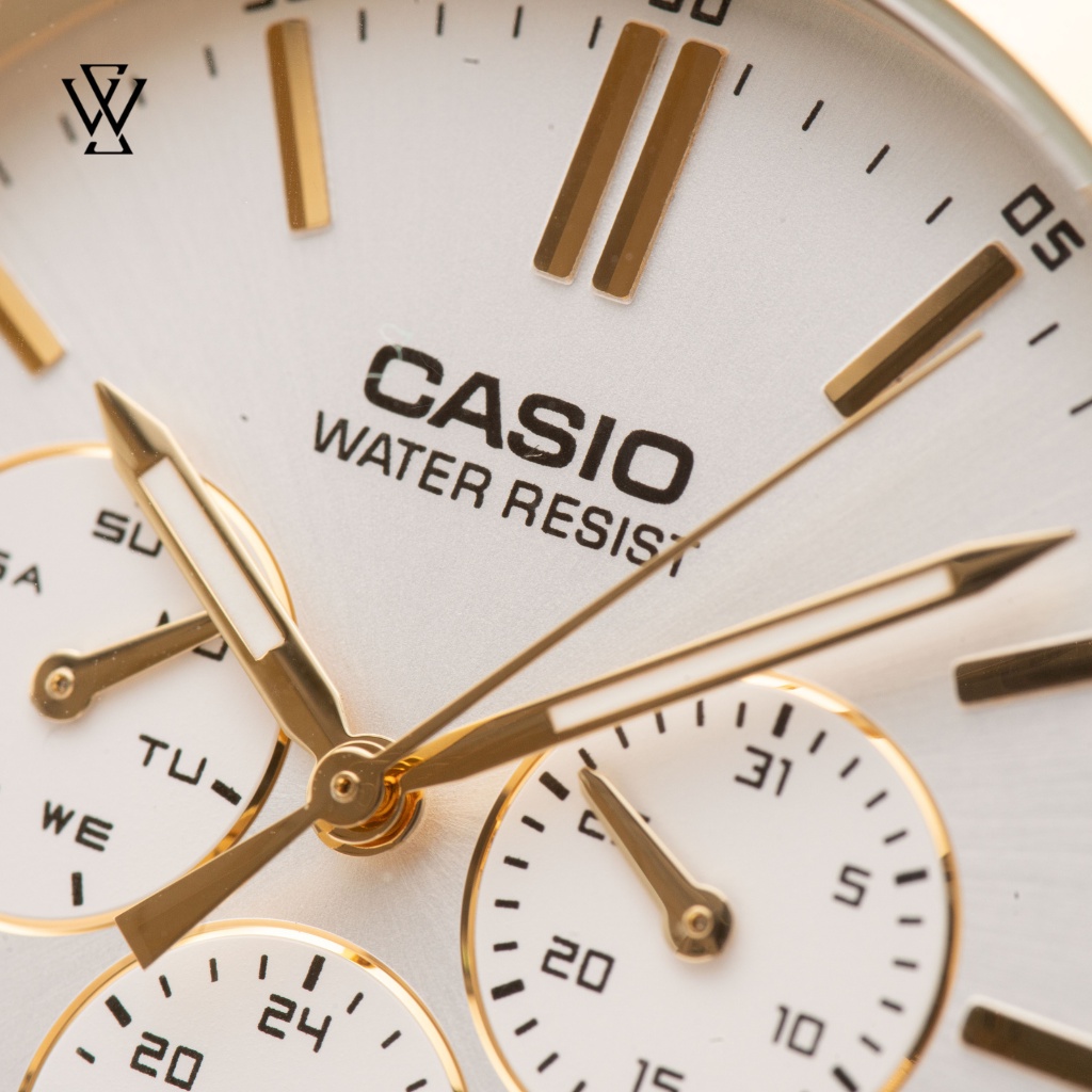 Đồng Hồ Quartz Nam Casio WATCHSTORE MTP-V300G-7AUDF Thiết Kế Kính Khoáng 40mm, Dây Kim Loại, Vỏ Thép Không Gỉ