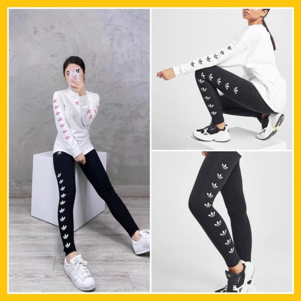 Quần Tập Gym Nữ [Legging] Repeat 3 Lá Hông Cao Cấp [ĐỒ TẬP]