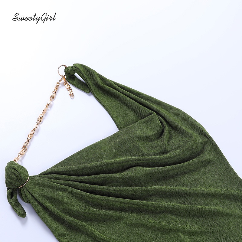 Đầm Mini Hai Dây Dáng Ôm Hở Lưng Màu Trơn Thời Trang Quyến Rũ Dành Cho Nữ 2022