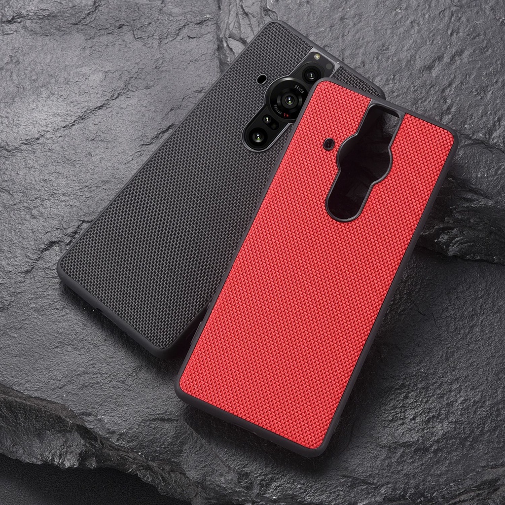 Ốp Điện Thoại Kết Cấu nylon Chống Rơi Chống Sốc Sang Trọng Cho sony xperia pro-i