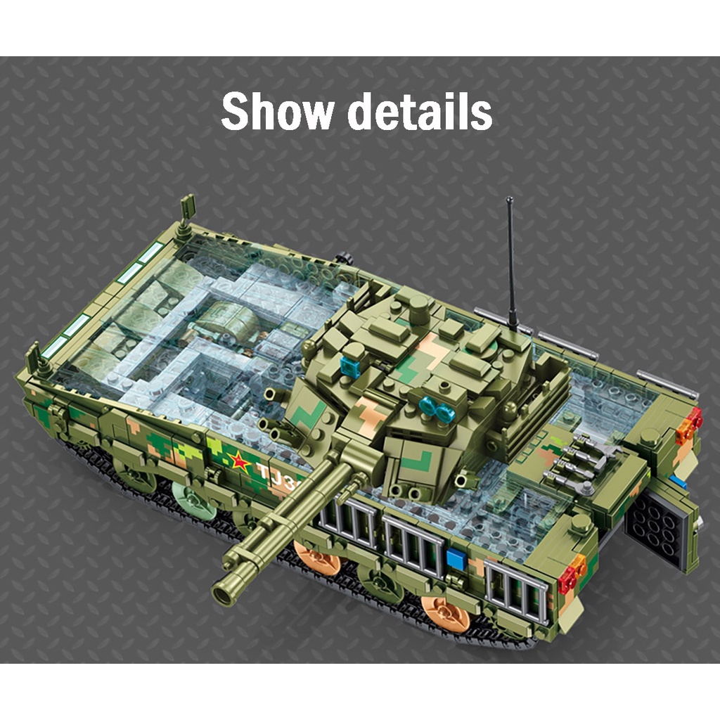 Đồ chơi Lắp ráp Mô hình xe tăng Panlos 639010 WW2 Military Tank 04A Infantry Fighting Vehicle