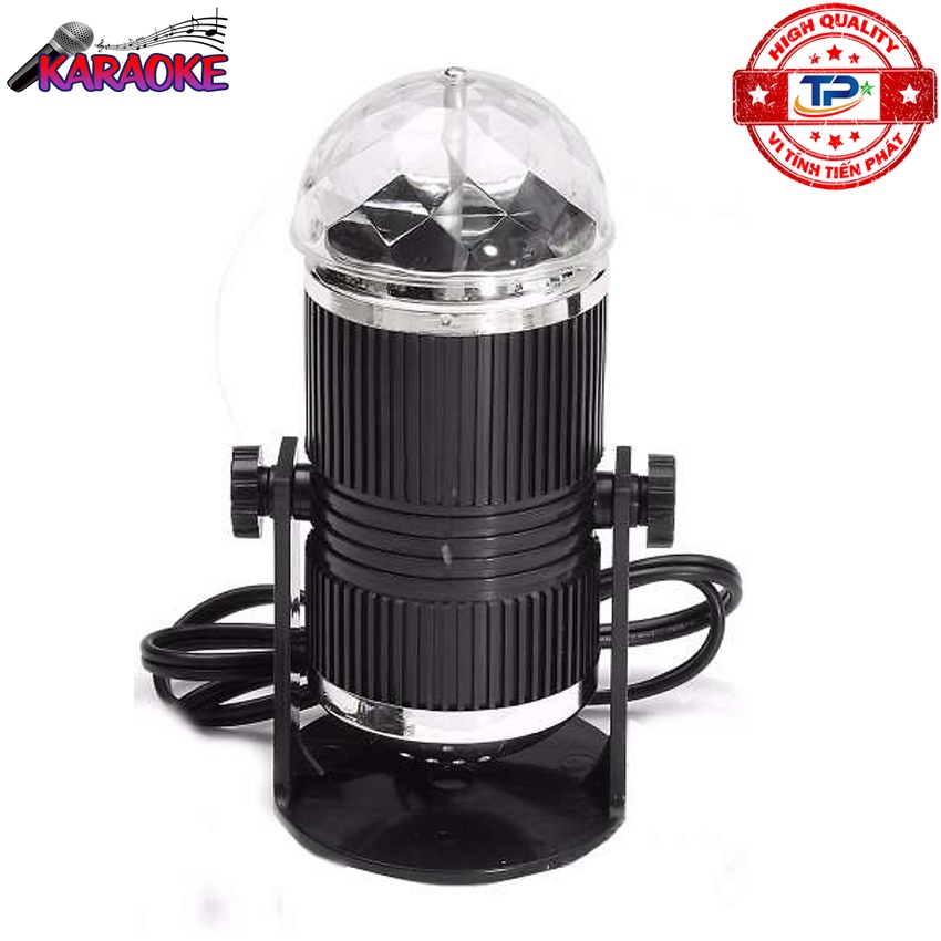 Đèn Led Pha Lê NĐ-011 xoay nhiều màu chớp nháy cảm biến theo nhạc trang trí cho Sân Khấu Tiệc Phòng Karaoke Phòng Khách