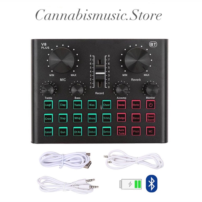 Sound Card Thu Âm Thanh Và Livestream Cuvave V8 Plus - Bluetooth USB Audio Interface Soundcard Auto Tune V8Plus