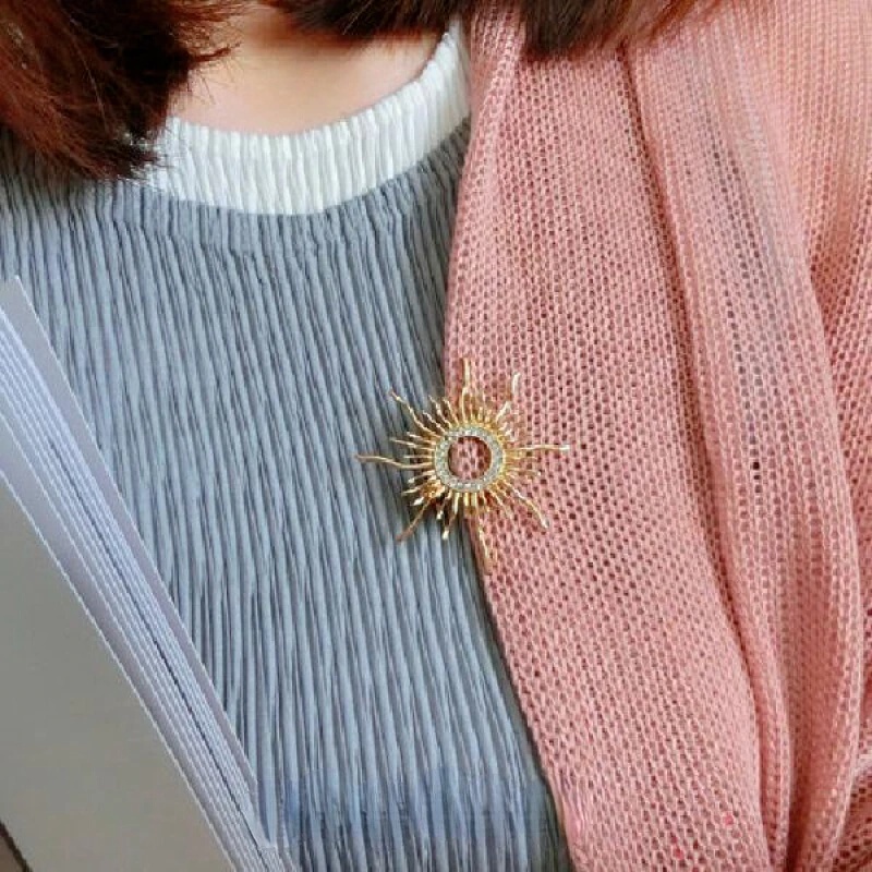 Ghim Cài Áo Kim Loại Mạ Đồng Thau Cổ Điển Sáng Tạo Dành Cho Nam Và Nữ