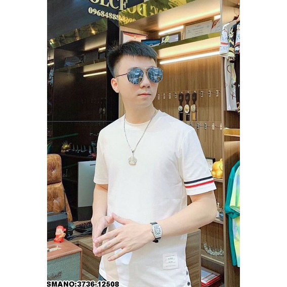 🌟 Áo thun cổ tròn Thom đơn giản mặc nam nữ, đơn đôi nhóm, hàng siêu cấp, chất đẹp, ảnh thật