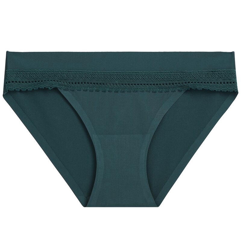 Cute Byte Quần Lót Ren Không Đường May Màu Trơn Dễ Thương Cho Nữ