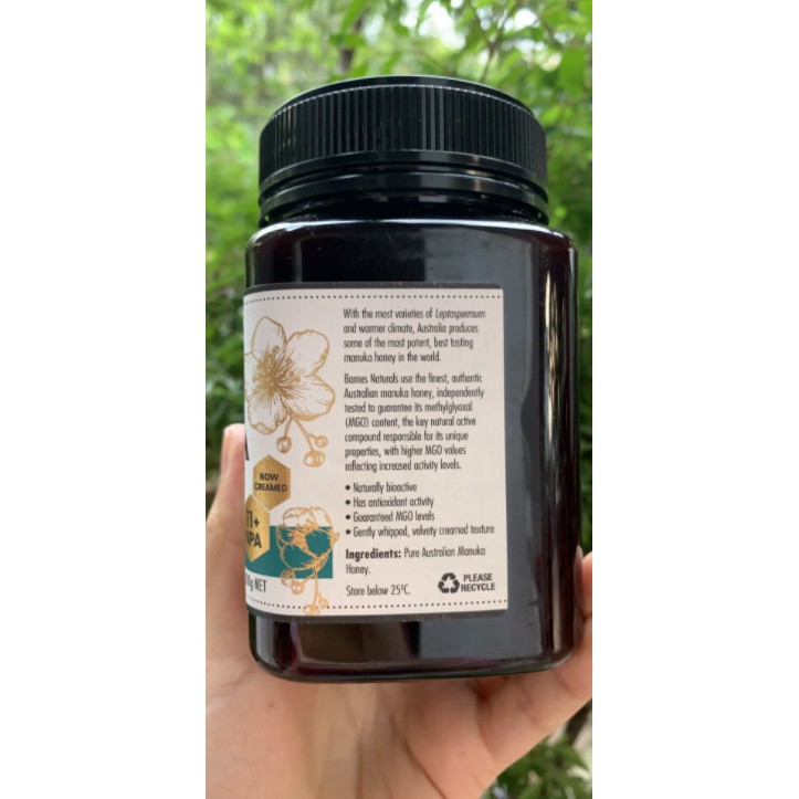 [Đắt Như Vàng] Mật Ong Barnes Naturals Australian Manuka Honey 500G Mgo 300+ nguyên chất 100% thiên nhiên