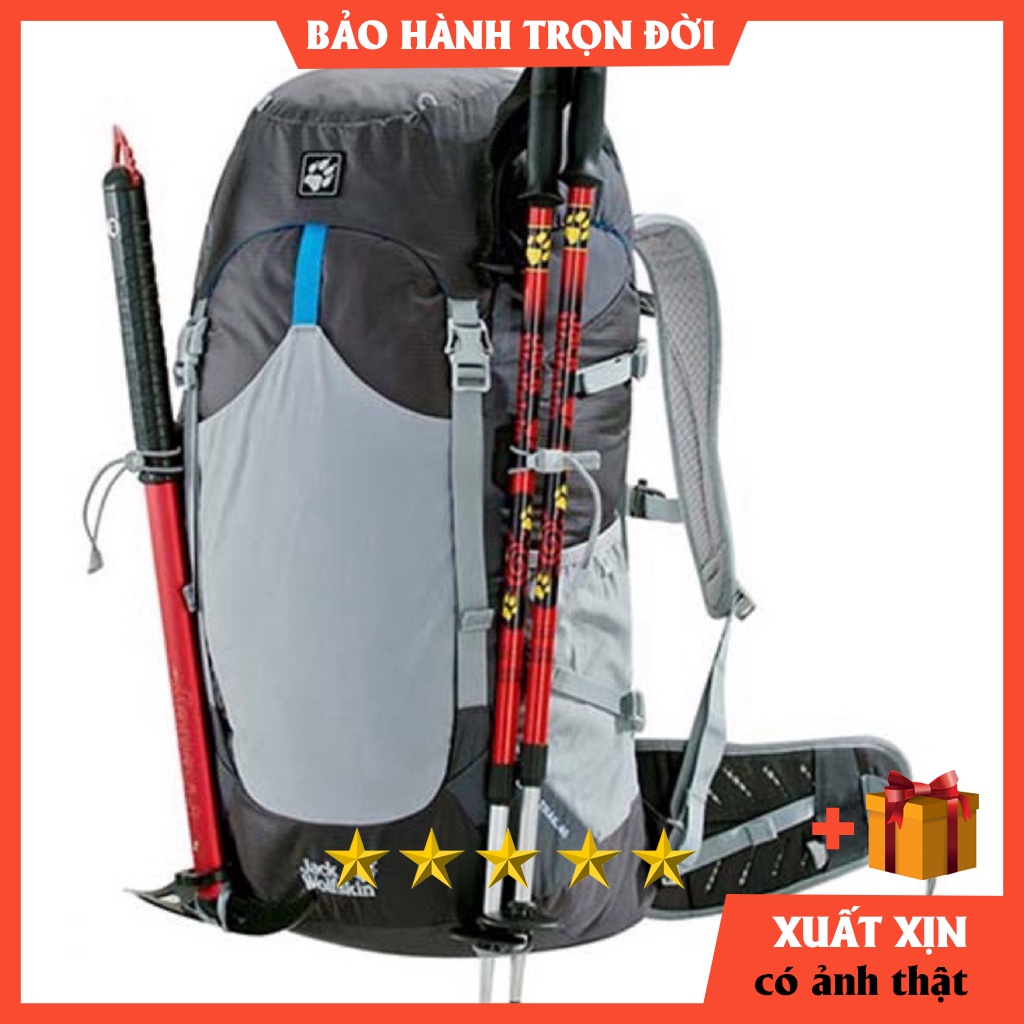 Balo Du Lịch Jack Wolfskin 40L model 2022 - Balo phượt - balo trekking ⚡️ [ HÀNG XUẤT DƯ ]