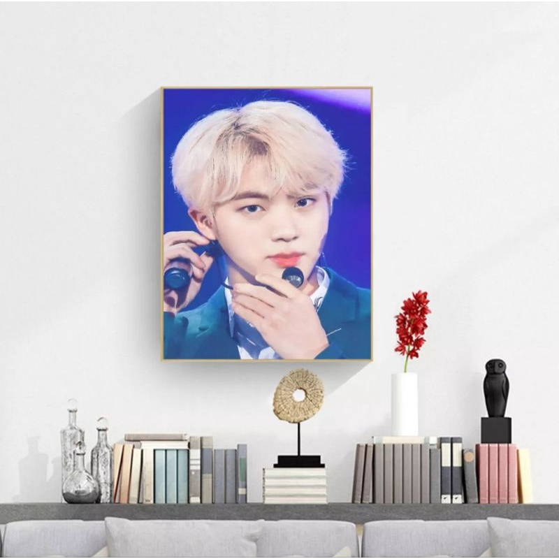 Tranh đá chân dung các thành viên BTS
