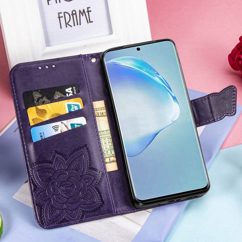 Bao da điện thoại PU họa tiết bướm tích Samsung Galaxy A11 M11 M31 A10 M10 A30 A20 A50 A50S A30S A71 A70 A70S A51 A20S A10S M40S